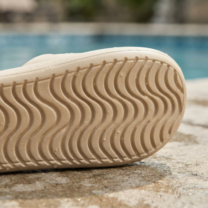 Sandalias Tipo Cloud Slides Pista Gruesa Moda Playa Y Casa